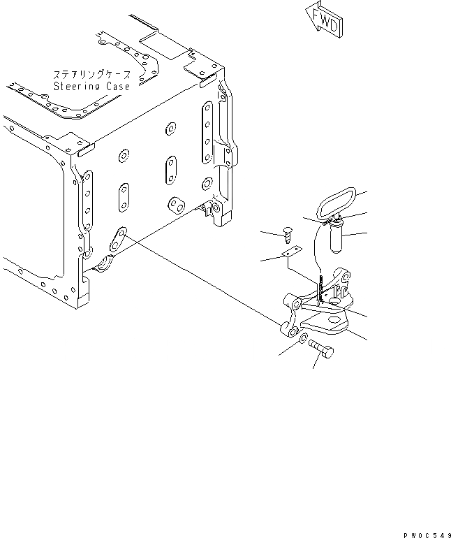 Схема запчастей Komatsu D61PX-15E0-BW - СЦЕПКА (REGULATION OF ЕС DYNAMIC NOISE) РАБОЧЕЕ ОБОРУДОВАНИЕ