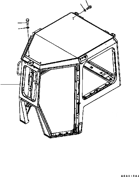 Схема запчастей Komatsu D61PX-15 - КОРПУС КАБИНЫ K [КАБИНА ОПЕРАТОРА И СИСТЕМА УПРАВЛЕНИЯ]