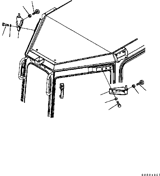 Схема запчастей Komatsu D61PX-15 - КАБИНА (ДВЕРЬ) (ФИКСАТОР ОТКРЫТИЯ КОРПУС) K [КАБИНА ОПЕРАТОРА И СИСТЕМА УПРАВЛЕНИЯ]