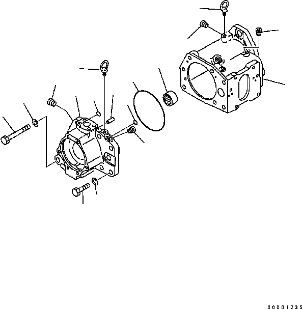 Схема запчастей Komatsu D61PX-15 - HSS НАСОС (/) Y [РЕМ. КОМПЛЕКТЫ И COMPONENTS ЧАСТИ]