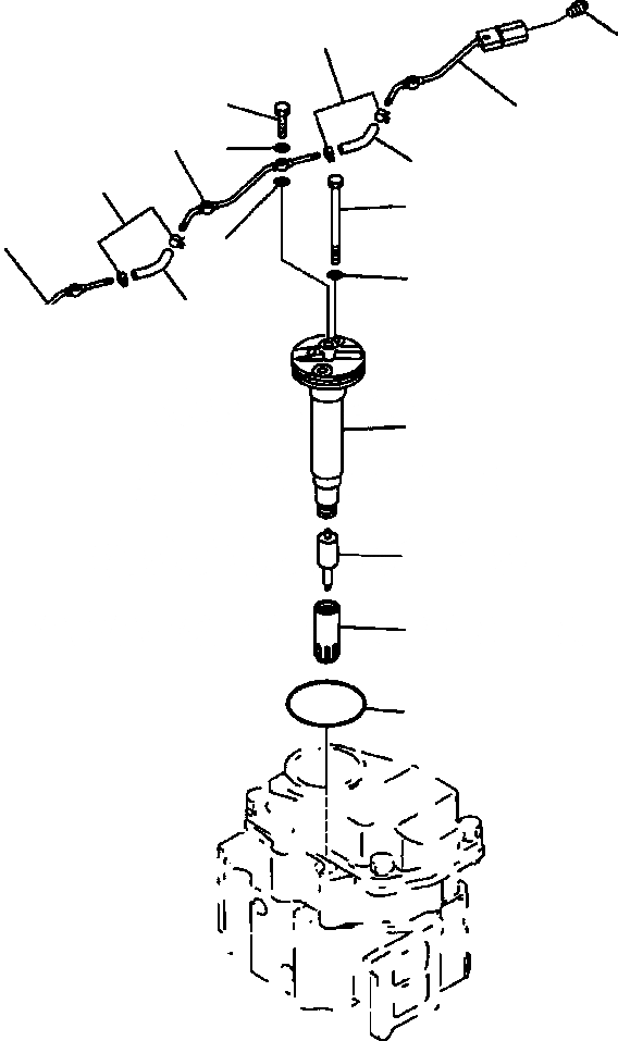 Схема запчастей Komatsu D87E-2 - FIG. A-AF ФОРСУНКА ДВИГАТЕЛЬ