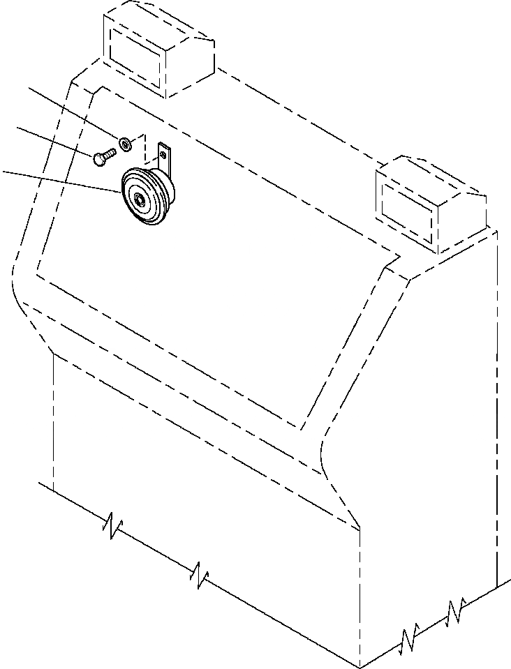 Схема запчастей Komatsu D87E-2 - FIG. E-A WARNING ЗВУК. СИГНАЛ. ЭЛЕКТРИКА