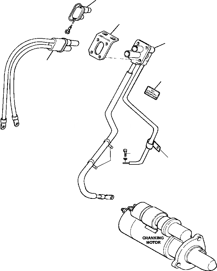 Схема запчастей Komatsu D87E-2 - FIG. E-A STARTING AND/OR CHARGING RECEPTACLE ЭЛЕКТРИКА