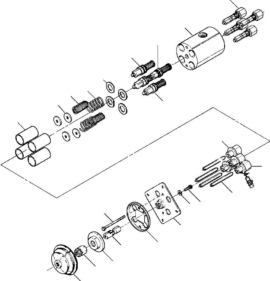 Схема запчастей Komatsu D87E-2 - FIG. H-A ОТВАЛ ГЛАВН. КЛАПАН ГИДРАВЛИКА