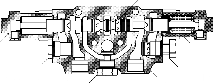 Схема запчастей Komatsu D87E-2 - FIG. H-9A ПЕРВ. ЗАДН. ОБОРУД-Е SERVICE SECTION ГИДРАВЛИКА