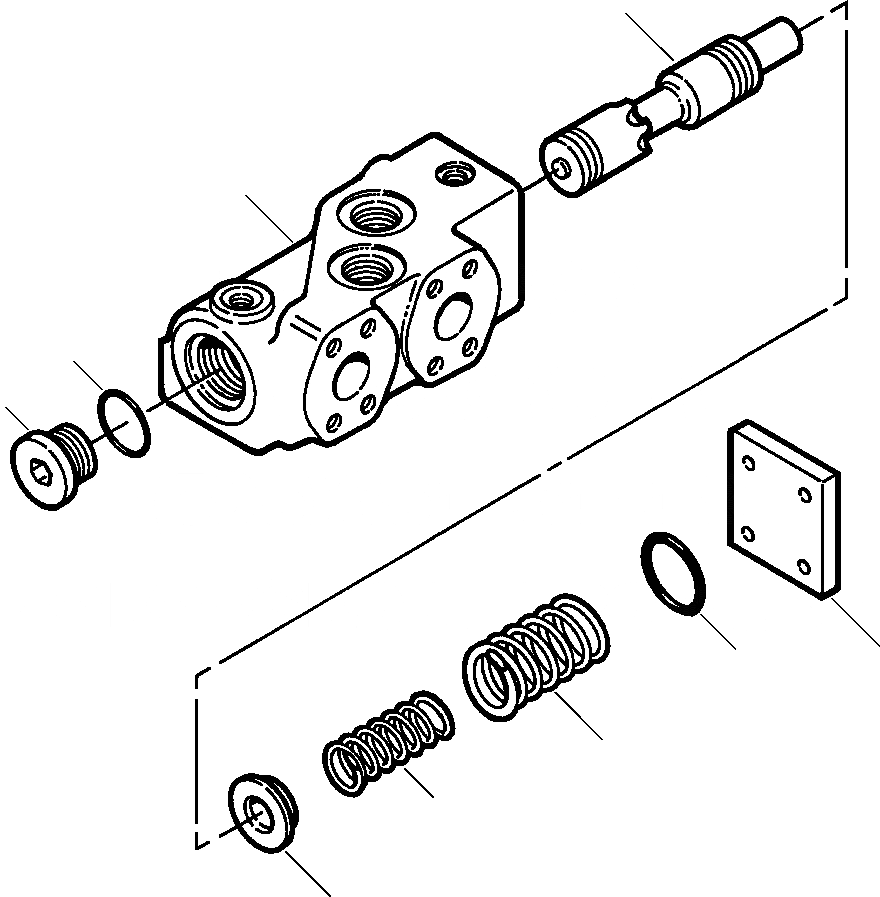 Схема запчастей Komatsu D87E-2 - FIG. H-A QUICK DROP КЛАПАН ГИДРАВЛИКА