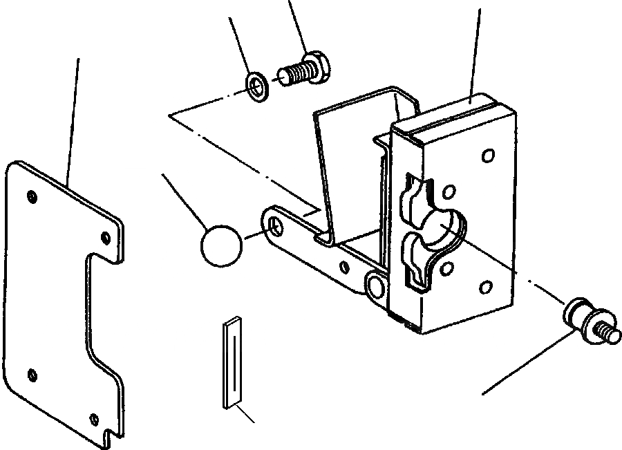 Схема запчастей Komatsu D87E-2 - FIG. K-A КАБИНА - ЛЕВ. ДВЕРЬ LATCH КАБИНА ОПЕРАТОРА И СИСТЕМА УПРАВЛЕНИЯ