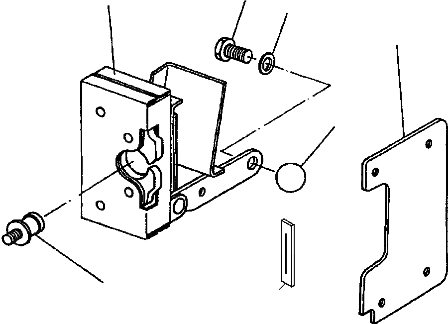 Схема запчастей Komatsu D87E-2 - FIG. K-A КАБИНА - ПРАВ. ДВЕРЬ LATCH КАБИНА ОПЕРАТОРА И СИСТЕМА УПРАВЛЕНИЯ