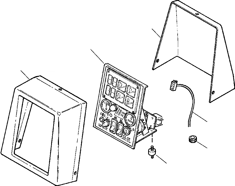 Схема запчастей Komatsu D87E-2 - FIG. K-A ПАНЕЛЬ ПРИБОРОВ КОЖУХ КАБИНА ОПЕРАТОРА И СИСТЕМА УПРАВЛЕНИЯ