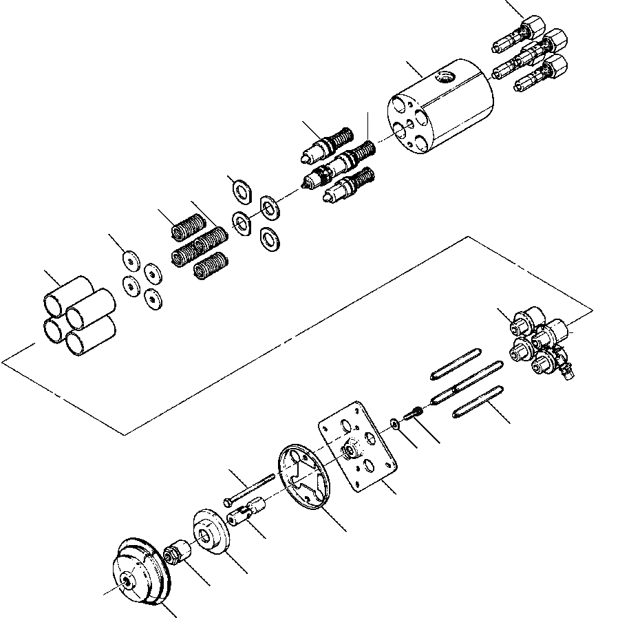 Схема запчастей Komatsu D87P-2 - FIG. H-A ОТВАЛ ГЛАВН. КЛАПАН ГИДРАВЛИКА