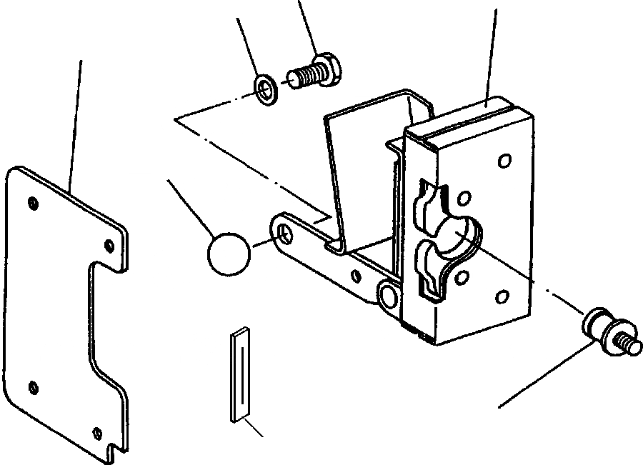 Схема запчастей Komatsu D87P-2 - FIG. K-A КАБИНА - ЛЕВ. ДВЕРЬ LATCH КАБИНА ОПЕРАТОРА И СИСТЕМА УПРАВЛЕНИЯ