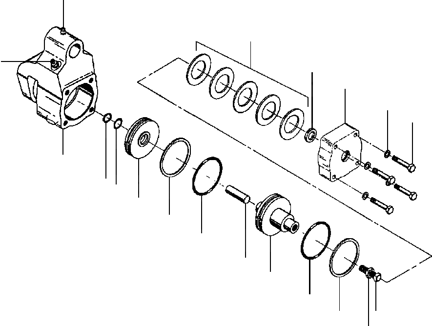 Схема запчастей Komatsu GD530A - СТОЯНОЧНЫЙ ТОРМОЗ CALIPER ТОРМОЗ.S