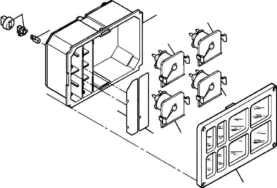 Схема запчастей Komatsu GD530A - GAUGE CLUSTER INSTRUMENTS