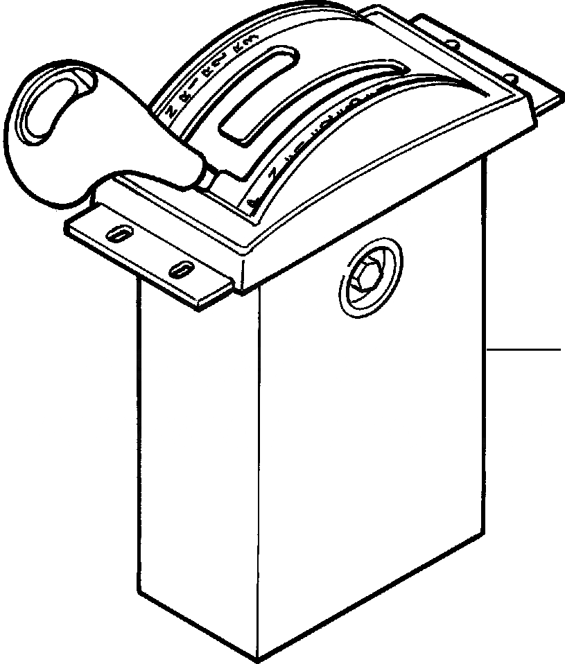 Схема запчастей Komatsu GD530A - ТРАНСМИССИЯ SHIFTER U-SHIFT PATTERN POWER