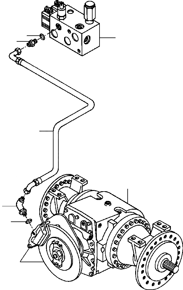 Схема запчастей Komatsu GD530A-1 - СТОЯНОЧНЫЙ ТОРМОЗ ЛИНИИ ТОРМОЗ.S