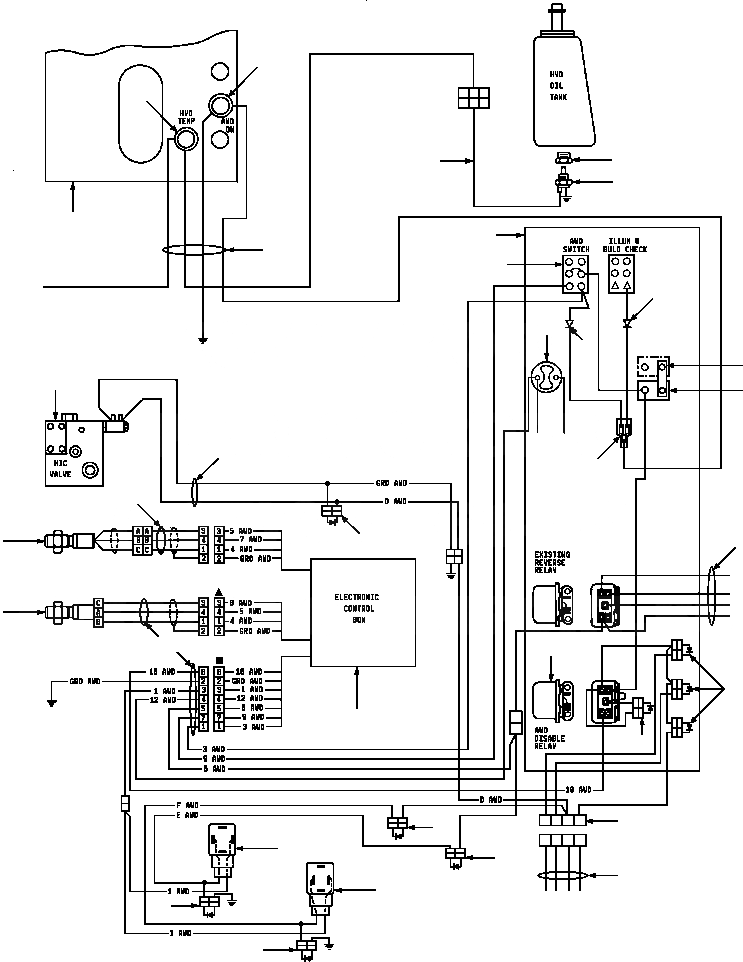 Схема запчастей Komatsu GD530A-1 - AWD ЭЛЕКТРОПРОВОДКА DIAGRAM ЭЛЕКТР.