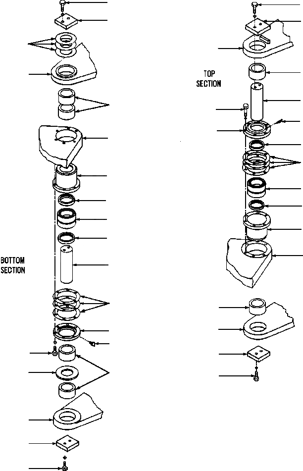 Схема запчастей Komatsu GD530A-1 - ARTICULATION СОЕД-Е РАМА