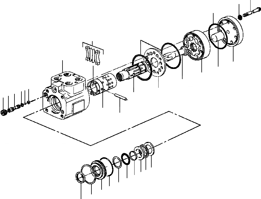 Схема запчастей Komatsu GD530A-1 - ORBITROL УПРАВЛ-Е БЛОК ГИДРАВЛS