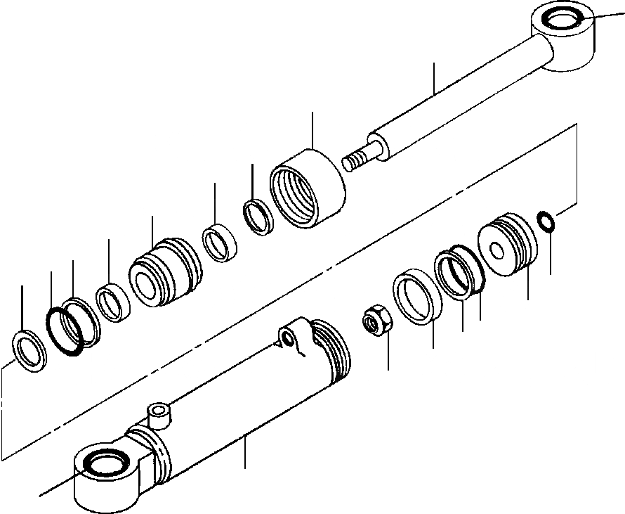 Схема запчастей Komatsu GD530A-1 - ARTICULATION ЦИЛИНДР ГИДРАВЛS