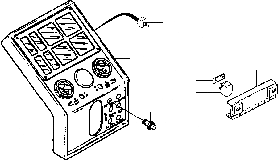 Схема запчастей Komatsu GD530A-1 - БЛОКИР./UNБЛОКИР. ДИФФЕРЕНЦ. ИНДИКАТОР INSTRUMENTS