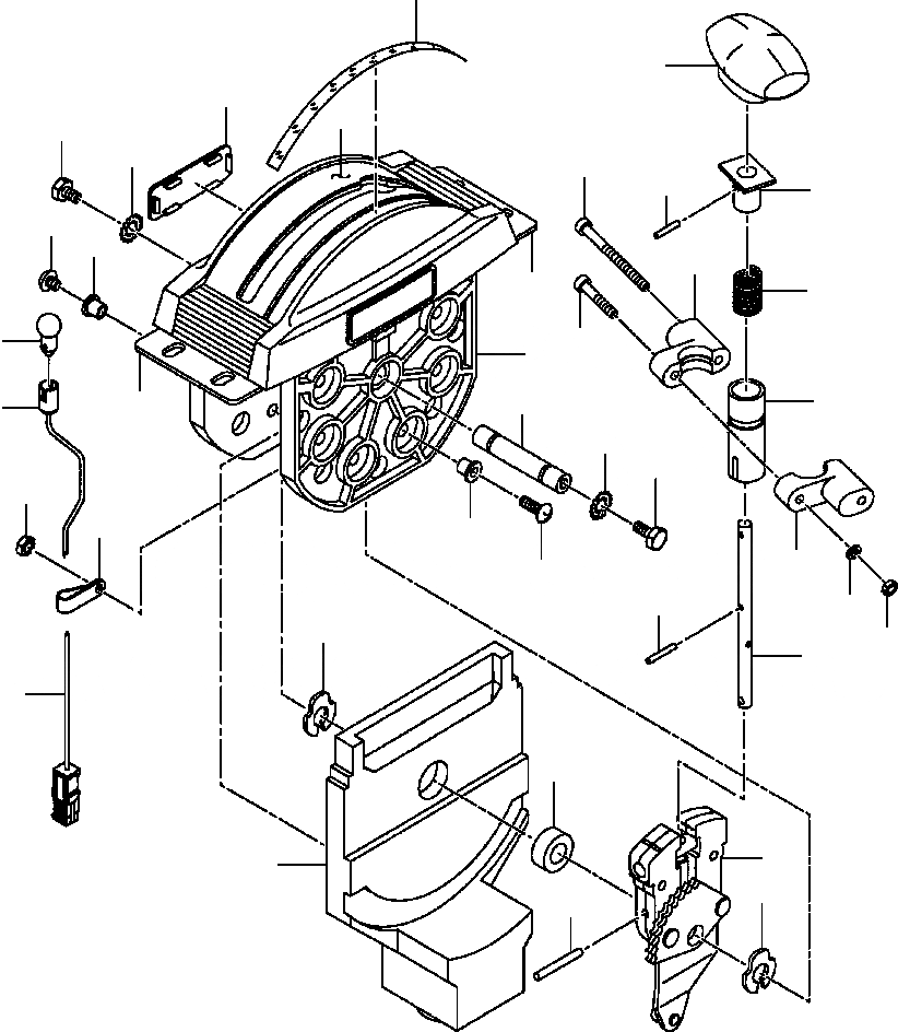 Схема запчастей Komatsu GD530A-1 - ТРАНСМИССИЯ SHIFTER POWER