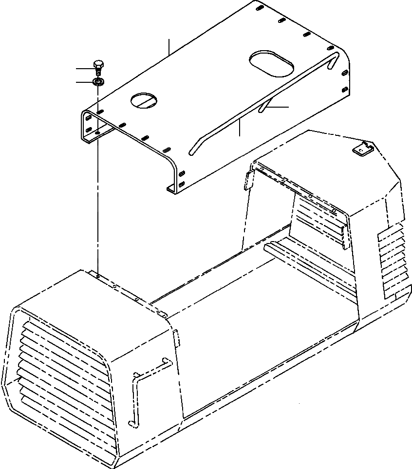 Схема запчастей Komatsu GD530A-1 - КАПОТ TOP SUPERSTRUCTURE