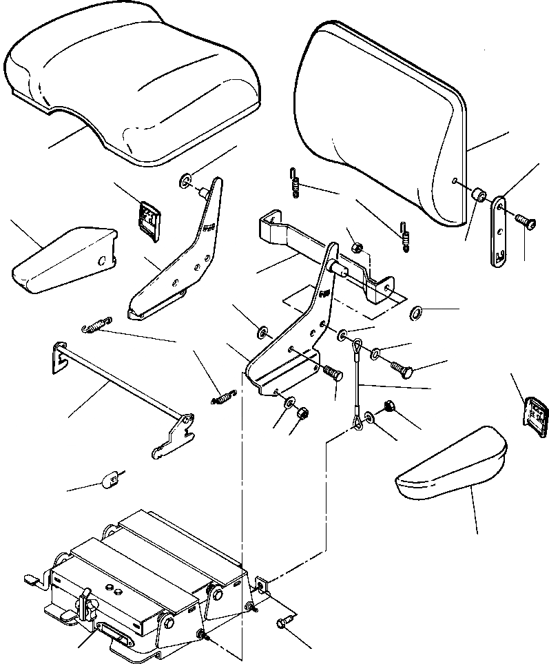 Схема запчастей Komatsu GD530A-1 - OPERATORS СИДЕНЬЕ COMPLETE ASSEMBLY SUPERSTRUCTURE