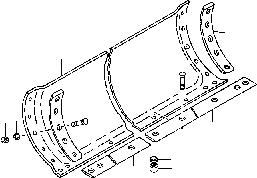 Схема запчастей Komatsu GD530A-1 - 7/8 INCH MOLDBOARD КРЕПЛЕНИЕED ОБОРУД-Е