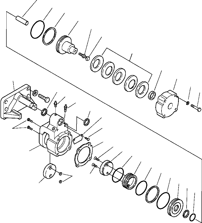 Схема запчастей Komatsu GD530A - СТОЯНОЧНЫЙ ТОРМОЗ CALIPER заводской номер 7 И UP ТОРМОЗ.S