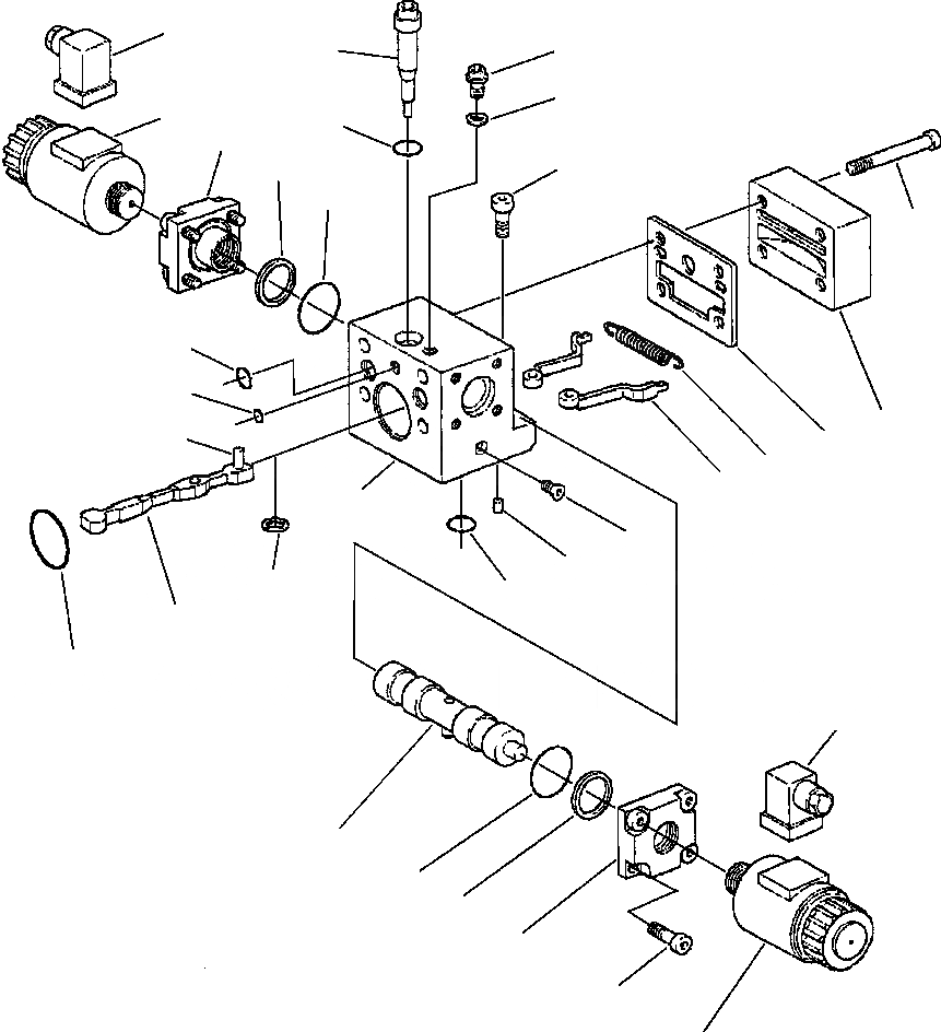 Схема запчастей Komatsu GD530A - ALL КОЛЕСА ПРИВОД НАСОС - УПРАВЛ-Е MODULE ASSEMBLY ГИДРАВЛS