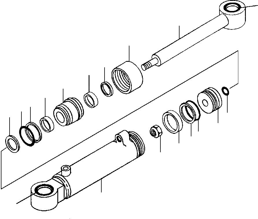 Схема запчастей Komatsu GD530A - ARTICULATION ЦИЛИНДР ГИДРАВЛS