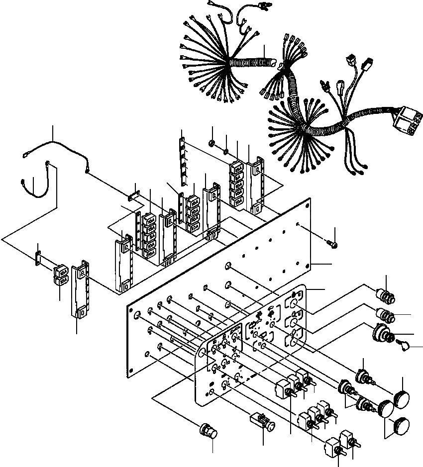 Схема запчастей Komatsu GD530A - КОНСОЛЬ ПЕРЕКЛЮЧАТЕЛЬ ПАНЕЛЬ INSTRUMENTS