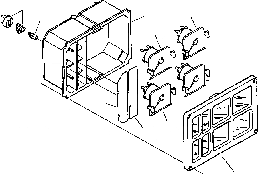 Схема запчастей Komatsu GD530A - GAUGE CLUSTER INSTRUMENTS
