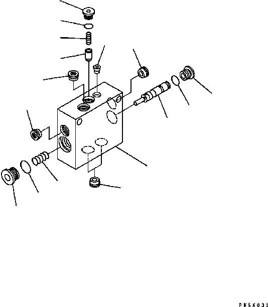 Схема запчастей Komatsu GD555-3C - LS РЕДУКЦИОНН. КЛАПАН ОСНОВН. КОМПОНЕНТЫ И РЕМКОМПЛЕКТЫ