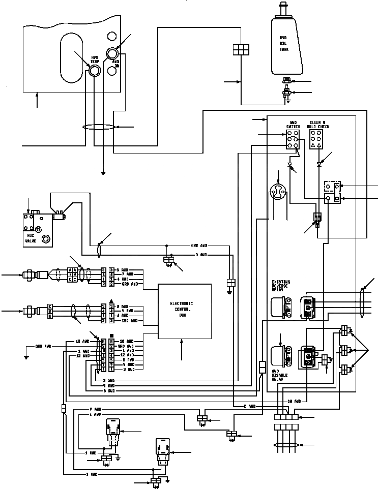 Схема запчастей Komatsu GD650A - AWD ЭЛЕКТРОПРОВОДКА DIAGRAM ЭЛЕКТР.