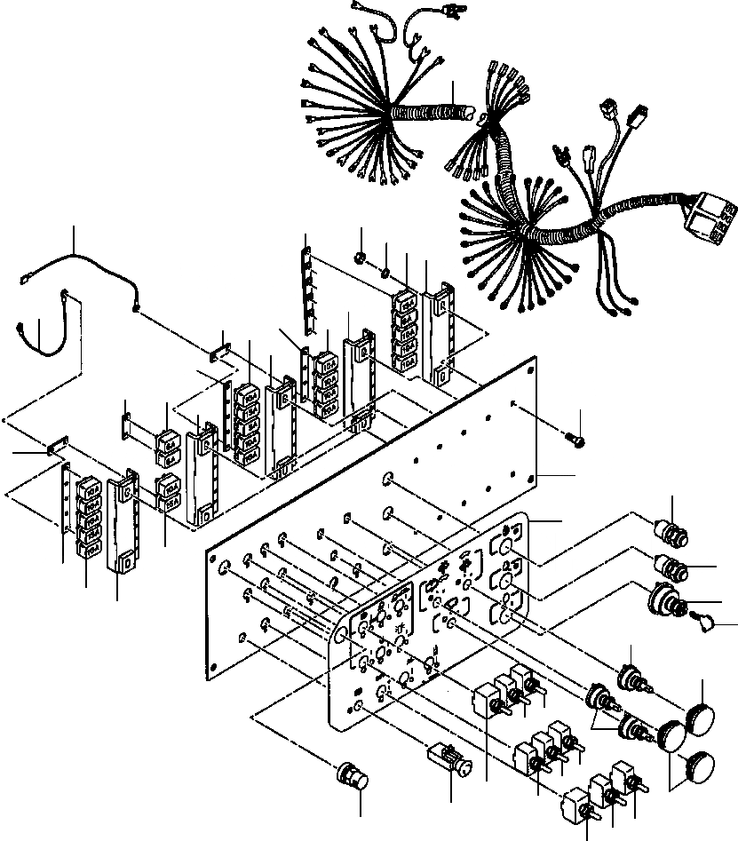 Схема запчастей Komatsu GD650A - КОНСОЛЬ ПЕРЕКЛЮЧАТЕЛЬ ПАНЕЛЬ INSTRUMENTS