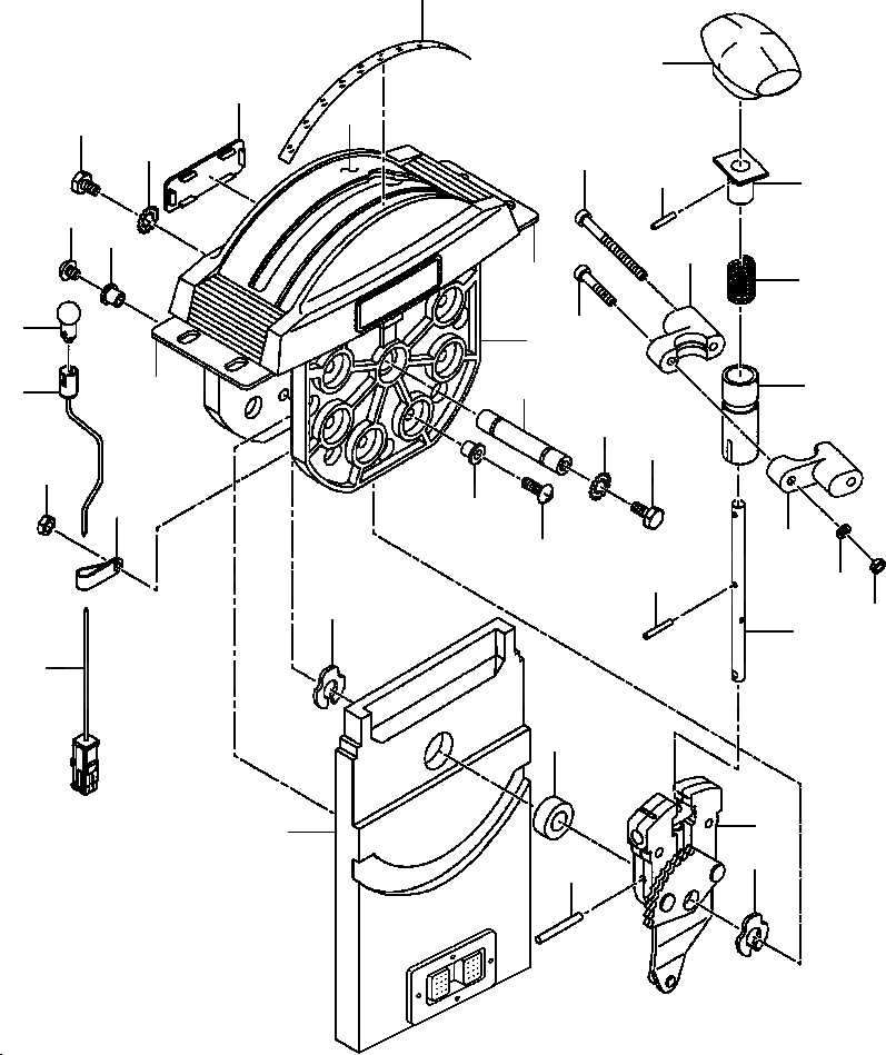 Схема запчастей Komatsu GD650A - ТРАНСМИССИЯ SHIFTER IN-ЛИНИЯ SHIFT PATTERN POWER