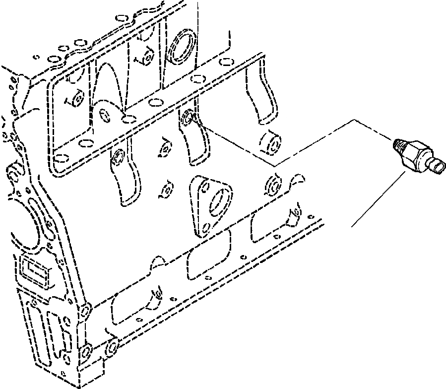 Схема запчастей Komatsu GD650A-2CY - FIG. A8-AA МАСЛ. ДАТЧИК ДАВЛЕНИЯ ДВИГАТЕЛЬ