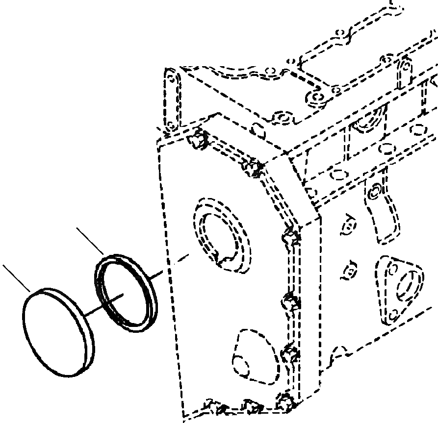 Схема запчастей Komatsu GD650A-2CY - FIG. A7999-AA МЕХАНИЧ. ПРИВОД ТАХОМЕТРА COVER ДВИГАТЕЛЬ