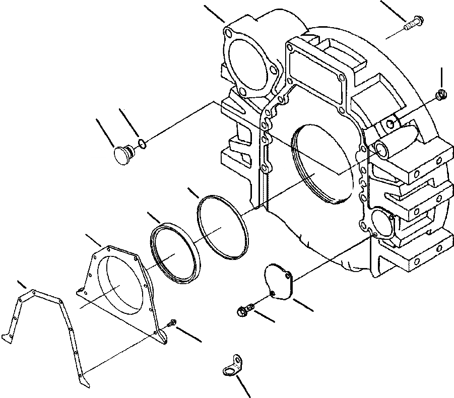 Схема запчастей Komatsu GD650A-2CY - FIG. A8-AA ПЕРЕДН. ДВИГАТЕЛЬ СУППОРТ ДВИГАТЕЛЬ