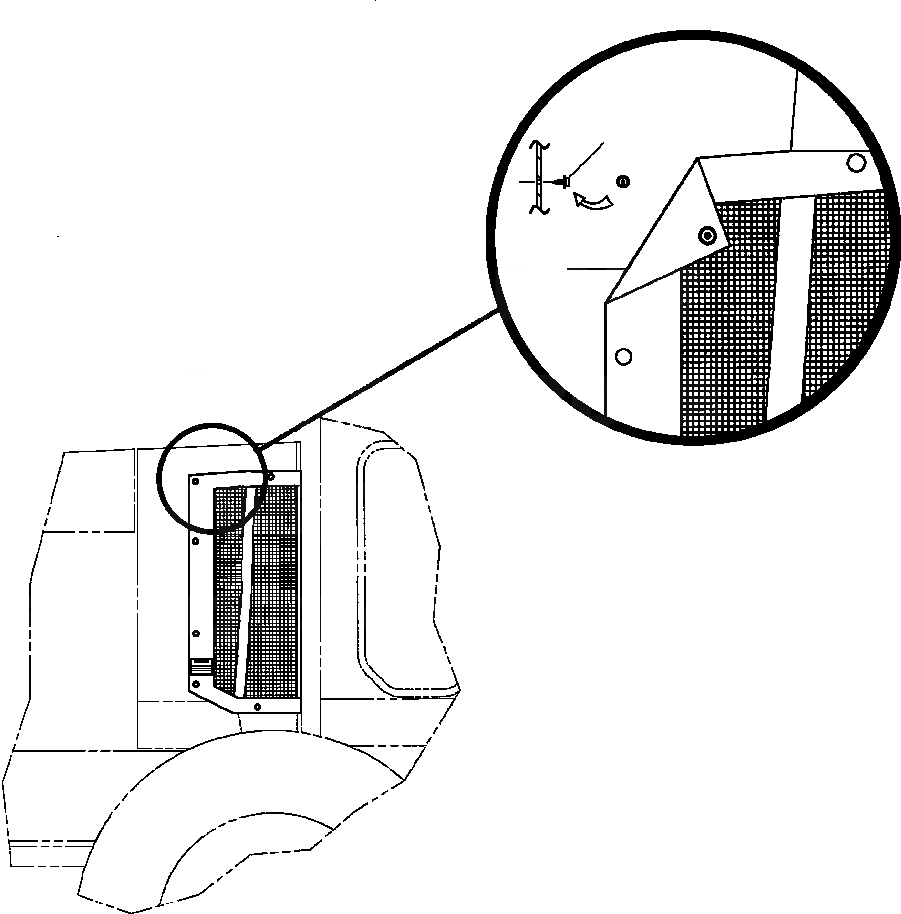 Схема запчастей Komatsu GD650A-2CY - FIG. C-A РЕШЕТКА РАДИАТОРА ЭКРАН СИСТЕМА ОХЛАЖДЕНИЯ