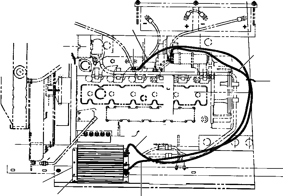 Схема запчастей Komatsu GD650A-2CY - FIG. E-A 7 AMP CONVERTER - VOLT - VOLT ЭЛЕКТРИКА