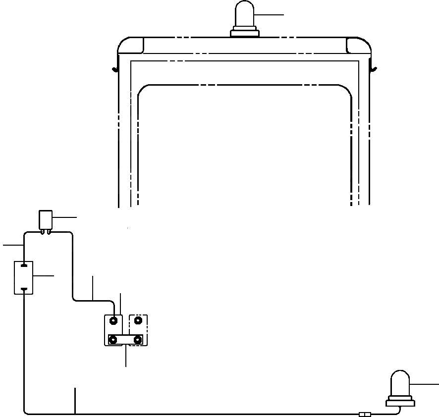 Схема запчастей Komatsu GD650A-2CY - FIG. E-A7 FLASHING LIGHT - AMBER ЭЛЕКТРИКА
