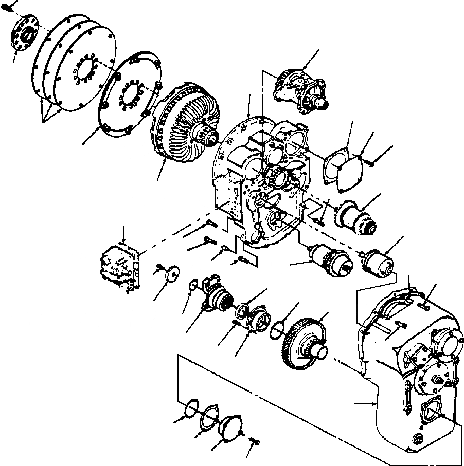 Схема запчастей Komatsu GD650A-2CY - FIG. F-A ТРАНСМИССИЯ И ГИДРОТРАНСФОРМАТОР СИЛОВАЯ ПЕРЕДАЧА И КОНЕЧНАЯ ПЕРЕДАЧА