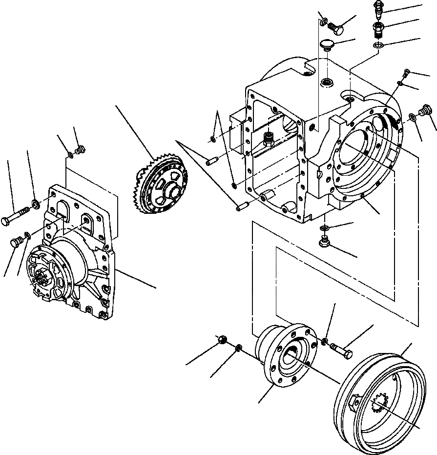 Схема запчастей Komatsu GD650A-2CY - FIG. F-A8 ДИФФЕРЕНЦ. КОРПУС ASSEMBLY - БЛОКИР./UNБЛОКИР. СИЛОВАЯ ПЕРЕДАЧА И КОНЕЧНАЯ ПЕРЕДАЧА