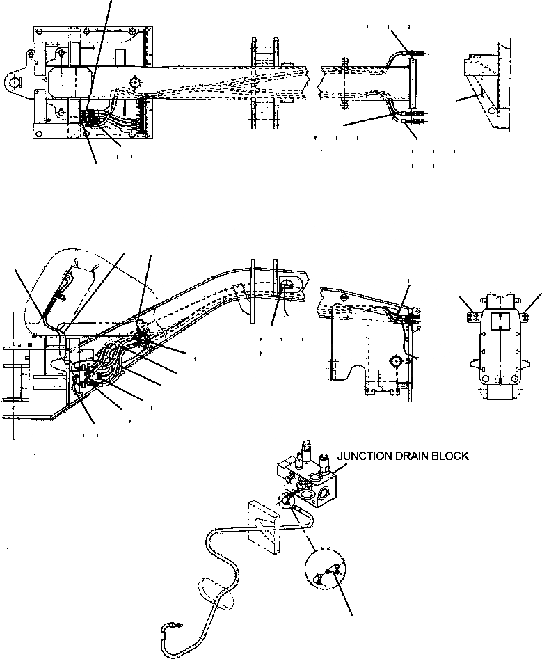 Схема запчастей Komatsu GD650A-2CY - FIG. H-AB ЛИНИЯ АКТУАТОРАS, HENKE PНИЗ. / ГИДРАВЛИКА