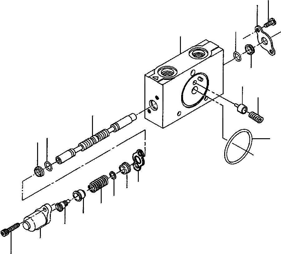 Схема запчастей Komatsu GD650A-2CY - FIG. H8-A9 КЛАПАН SECTION - ARTICULATION И PНИЗ. ANGLE (LH И RH) ГИДРАВЛИКА