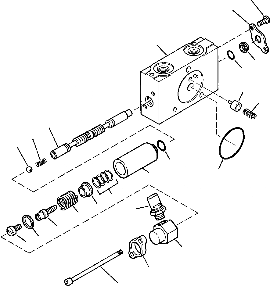 Схема запчастей Komatsu GD650A-2CY - FIG. H8-A КЛАПАН SECTION - PНИЗ. LIFT ГИДРАВЛИКА