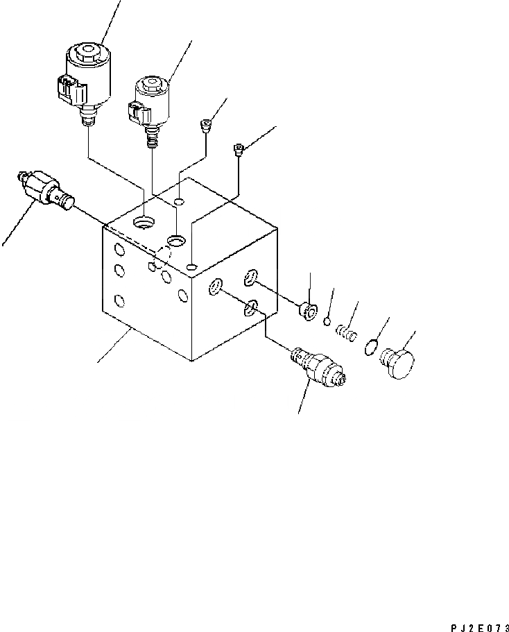 Схема запчастей Komatsu GD655-3C - ПАРКОВОЧН. И УПРАВЛ-Е ТОРМОЗОМ КЛАПАН (ВНУТР. ЧАСТИ) ГИДРАВЛИКА