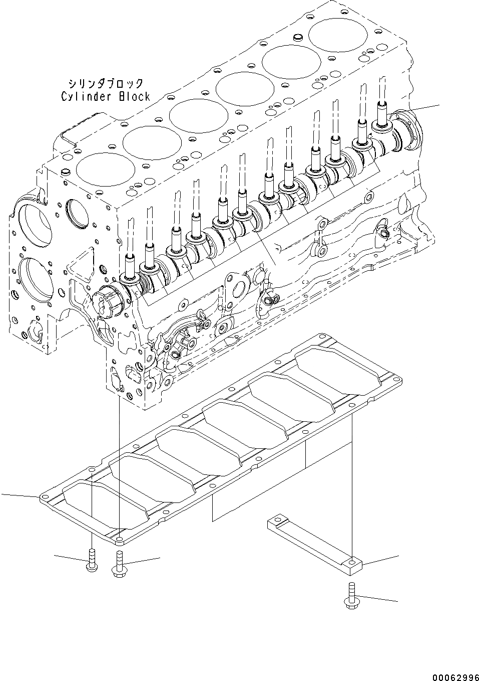 Схема запчастей Komatsu SAA6D107E-1CC - ТОЛКАТЕЛЬ И БЛОК ПЛАСТИНА ТОЛКАТЕЛЬ И БЛОК ПЛАСТИНА